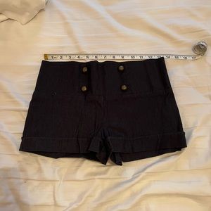 Charlotte Russe Button Front Booty Shorts